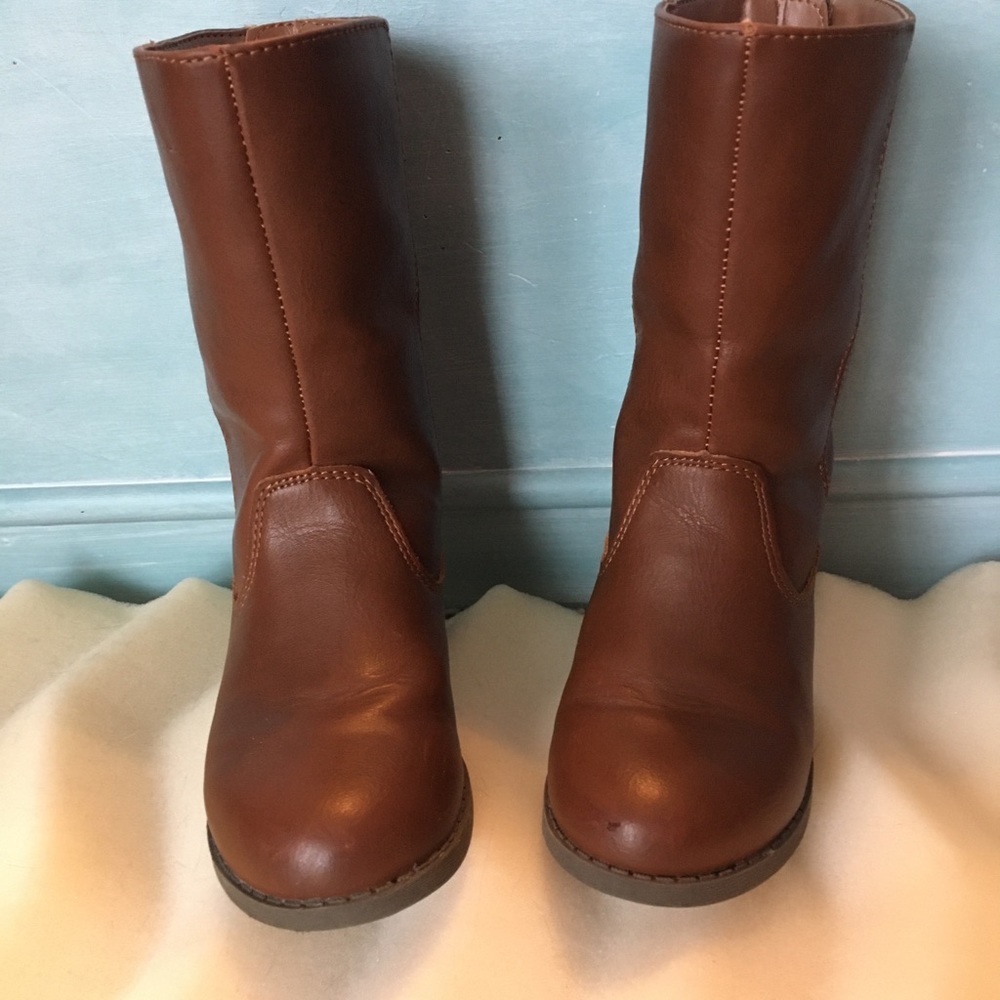 Girls tall brown boots size 10